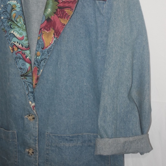 Vintage Hipster AMERICAN PROFILE DENIM JACKET SZ M - Picture 3 of 5